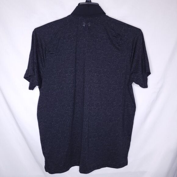 Under Armour Iso Chill Polo Mens Medium Black Heather Performance - Picture 5 of 11